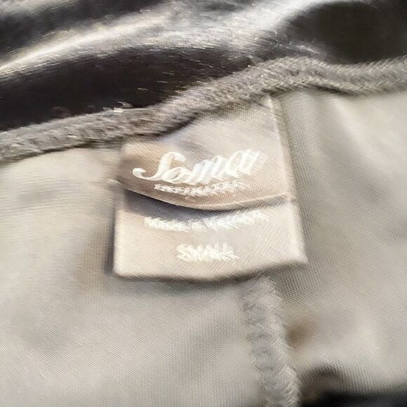 Soma Womens Black Soft Velvet Velour Pull On Casual Lounge Pants Pockets Small - Picture 9 of 10